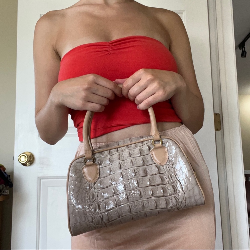 Casadei textured croc purse